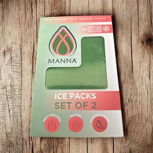 Manna Soft Ice Packs Set‎ Of 2 Green